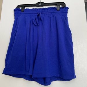 Worn once blue shorts.